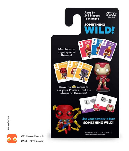 Imagen 1 de 3 de Funko Juego D Cartas: Something Wild Marvel Infinity Saga