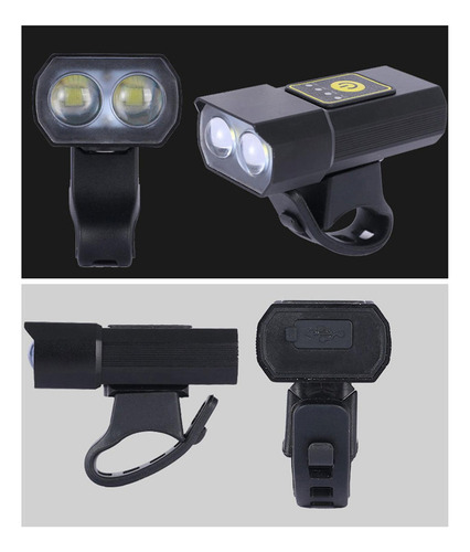 M Linterna De Luz Delantera De Bicicleta Con Con Luz Trasera