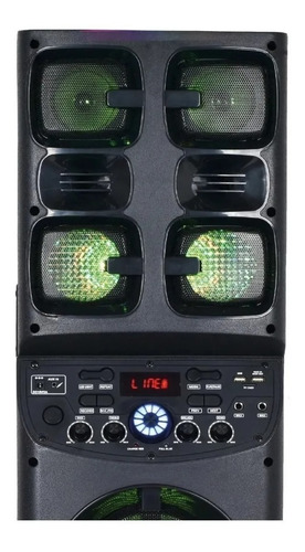 Imagen 6 de 9 de Parlante Torre Potenciado 7200w Harrison Temuki Control Dj