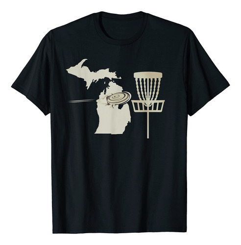 Discos Golf Michigan Cesta Retro Pin Frolf Course Gear