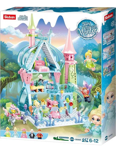 Sluban Girl's Dream Castillo De Hadas M38-b0898 447 Piezas 447 Castillo De Hadas