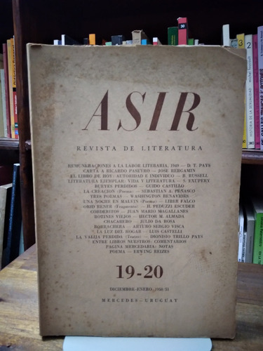 Asir. Revista Literaria Nº 19-20 (uruguay)