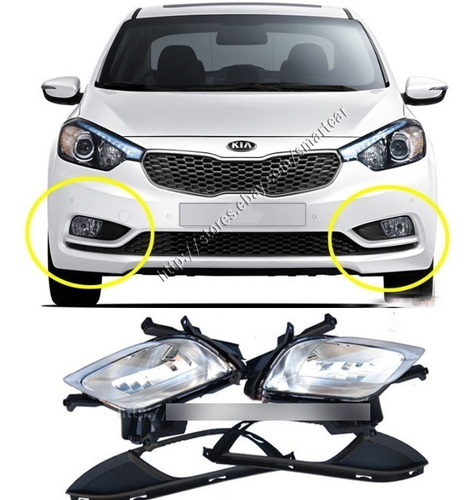 Neblineros Kia Cerato 2013-2016 Drl/tapa/luz Diurna