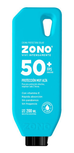 Zono Crema Protectora Solar Fps 50 C/vitamina E 200ml