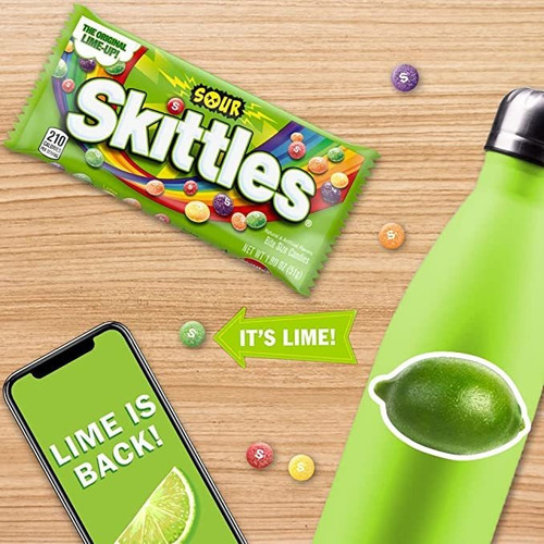 Kit 3 Bala Skittles Sour Sabor Azedinho 51g