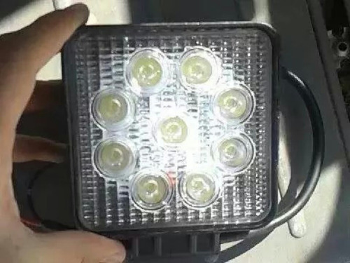 2 Faros Led 27 Watts Cuadrados Nuevos - El Par