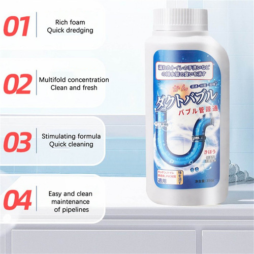 Limpiador De Inodoros J Fast Foam, Agente Limpiador De Tuber
