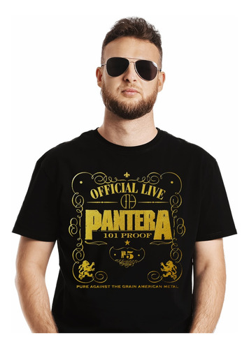 Polera Pantera 101 Proof Metal Impresión Directa