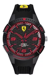 Reloj Para Hombre Scuderia Ferrari 830747 En Cuarzo Color de la correa Negro Color del bisel Negro Color del fondo Negro