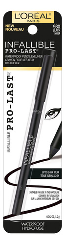 Delineador de olhos L'Oréal Paris Infallible Crayon Pro-Last 930 Black Mate