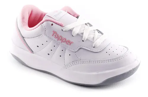 Zapatilla Topper X Forcer Cuero Blanco Jr Cuotas sin inter s