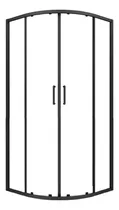 Comprar Mampara Gorena Box De Ducha Triesen 80cm Cabina Curva S\u002Fbase Armazón Negro Panel Transparente