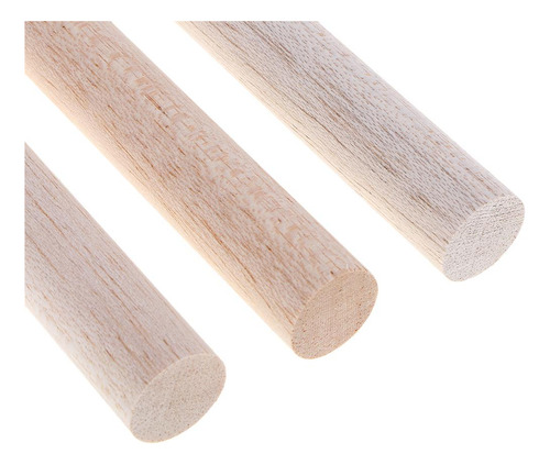 Varilla De Pasador De Artesanía De Madera 5 Piezas 110 Mm