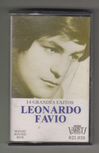 Cassete Leonardo Favio 14 Exitos Uruguay Variety Raro 1990