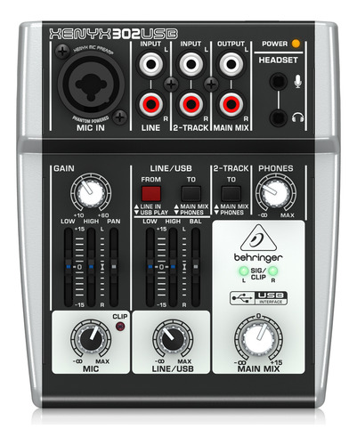 Mixer Behringer Xenyx-302 Usb Prm