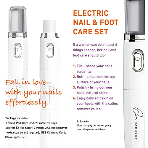 Kit Eléctrico De Pulidor Y Abrillantador De Uñas Own Harmony