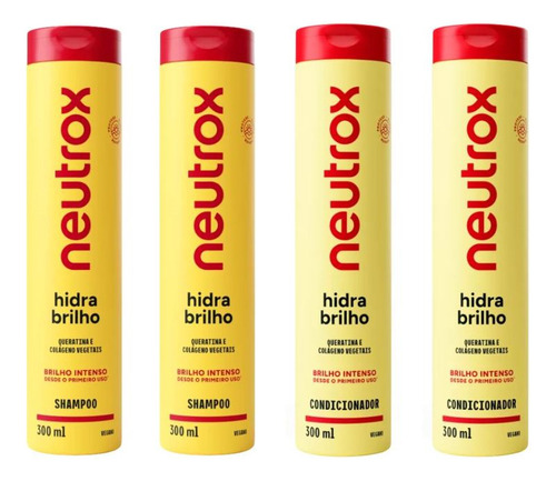 Kit Neutrox Classico 2 Shampoos + 2 Condicionadores 300ml