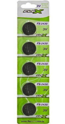 Imagem 3 de 3 de Bateria Fx-2430 3v Cartela C/ 5 Flex