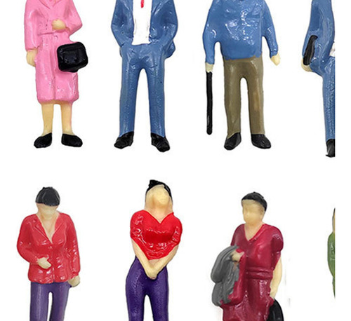 Conjunto De 25 Figuras En Miniatura Para Paisajes De Pararse
