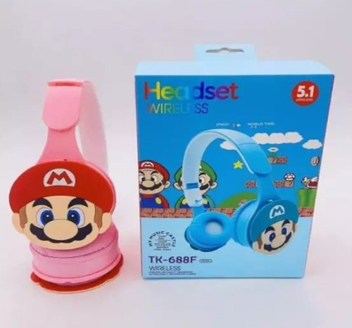  Audífono Inalámbrico Bluetooth Mario Bross Nuevos 