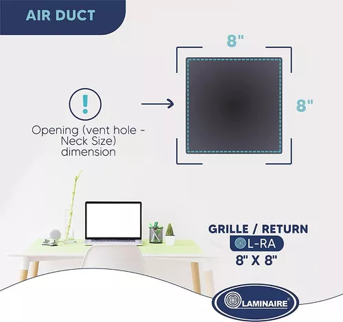 Cubierta de conducto de ventilación de 10 x 6 pulgadas: rejilla de  ventilación de aluminio para pared lateral o rejilla de techo HVAC con  amortiguador