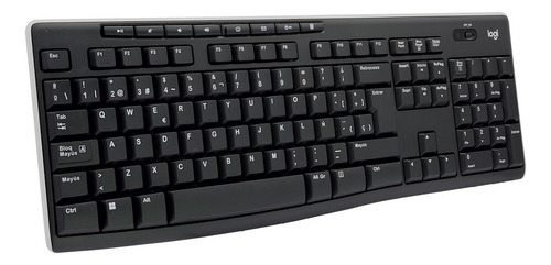 Teclado Inalámbrico Logitech K270 Receptor 2.4 Ghz Negro