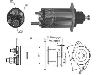 Solenoide Tipo Delco Mercedes Benz Camion 2005/ 12v.