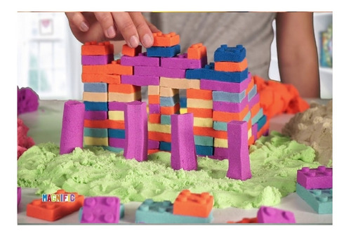 Imagen 3 de 6 de Magnific Sand Bricks Juego Arena Mágica Bloques Con Moldes