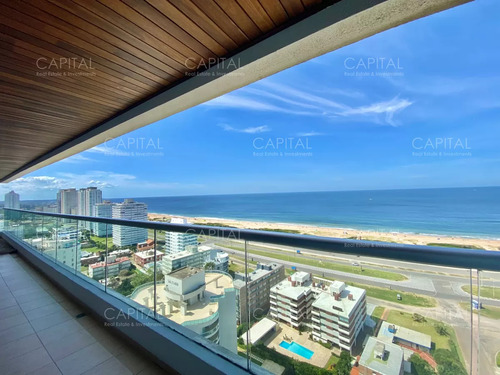 Apartamento En Venta Punta Del Este Con Buen Balcón Vista Al Mar