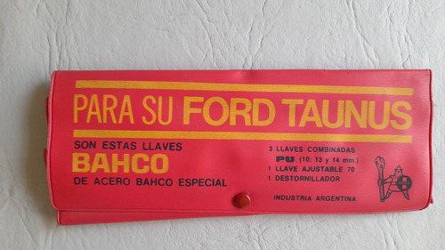 Antiguo Estuche De Htas Bahco Ford Taunus Línea Vieja
