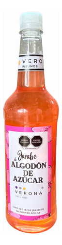 Jarabe Cafeteria De 1l Endulzante Algodon De Azucar 50 Sabor