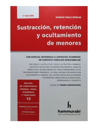 Sustracción, Retención Y Ocultamiento De Menores - Borean, D