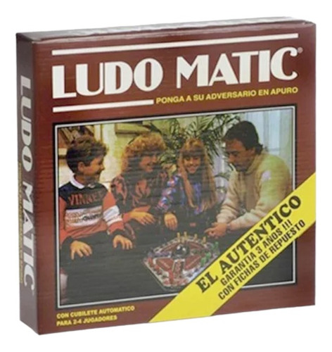 Juego De Mesa Ludo Matic Con Cubilete Automático Original 