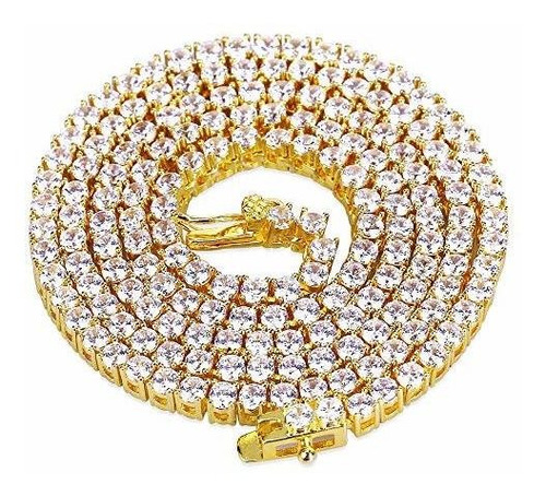 Hh Bling Empire Silver Gold Iced Out Bling Diamond Collar Co