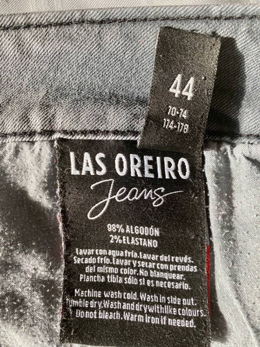 Jean Aurora Gris Oscuro Con Cadenita - Las Oreiro (Usado)