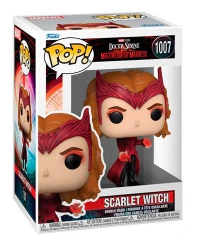 Imagen 2 de 4 de Figura De Accion Scarlet Witch 1007 En Doctor Strange Multiverse Of Madness Funko Pop
