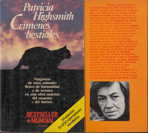 Atipicos Patricia Highsmith Crimenes Bestiales Policial 1984