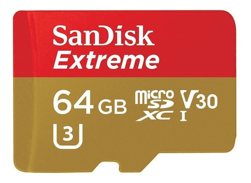 Tarjeta De Memoria Sandisk Extreme 64gb Sd Xc + Adaptador