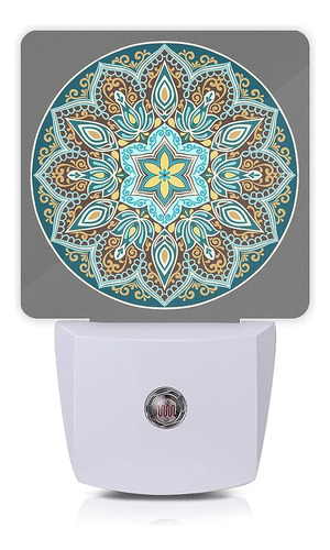 Oeaskly Mandala Floral Night Light, Luces Nocturnas Enchufab