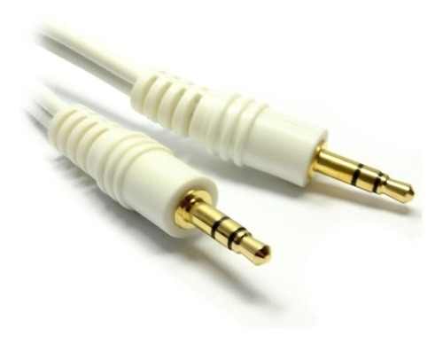 Cable Miniplug 3.5mm. Largo 100 Cm - Color Blanco