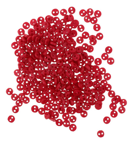 Juego De 900 Piezas 4 Mm 2 Agujeros Redondos Mini Botones