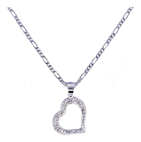 Dije Corazón Swarovski Incluye Cadena 100% Plata 925