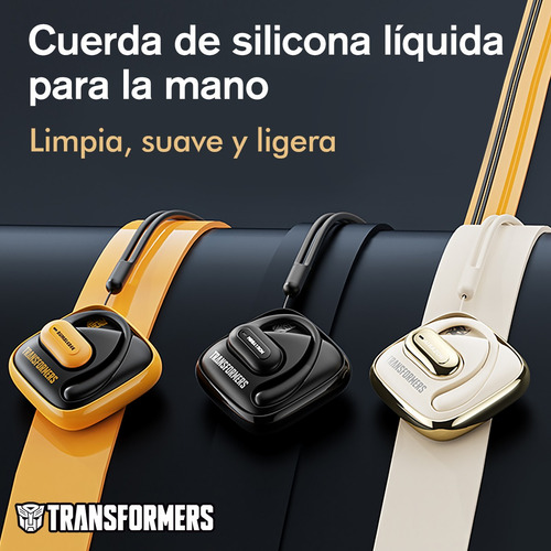 (transformers) Auriculares Bluetooth Tf-t59 Gancho Oreja Beige/cuchillas