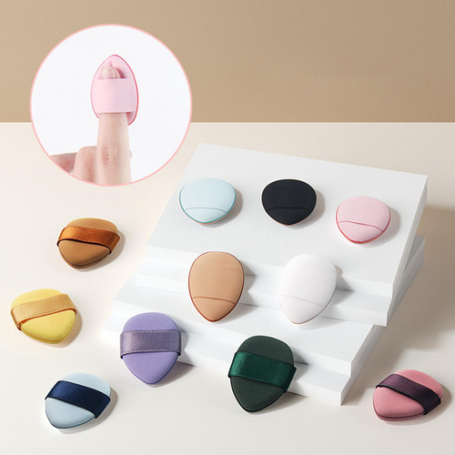 4 Herramienta De Belleza De Esponja De Maquillaje De Marrón