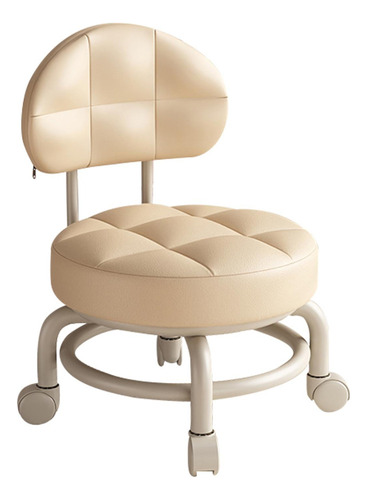 Silla Con Asiento De Ruedas Taburete De Pedicura Giratorio