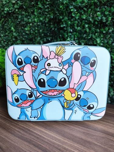 Neceser Estuche De Maquillaje Y Accesorios Stitch & Angel Azul Stitch