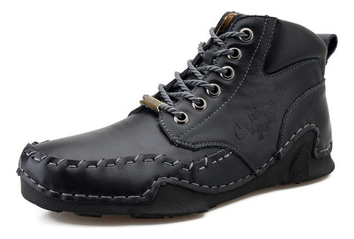 Botas Hombre Piel Vaca Tejido Craft Xm-885