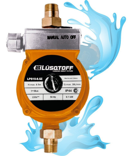 Imagen 1 de 10 de Bomba Presurizadora 1 Ó 2 Baños / Duchas + Cocina + Lavadero - Ideal Calefón Termotanque Gas O Eléctrico Lusqtoff Lps F