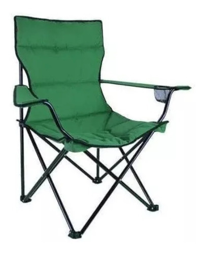 Silla Plegable De Lona Con Posavasos Ideal Playa Camping