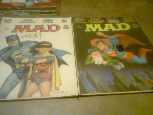 Lote X 2 Revistas Mad Arg Batman Superman Magendra 1 Ret Kxz